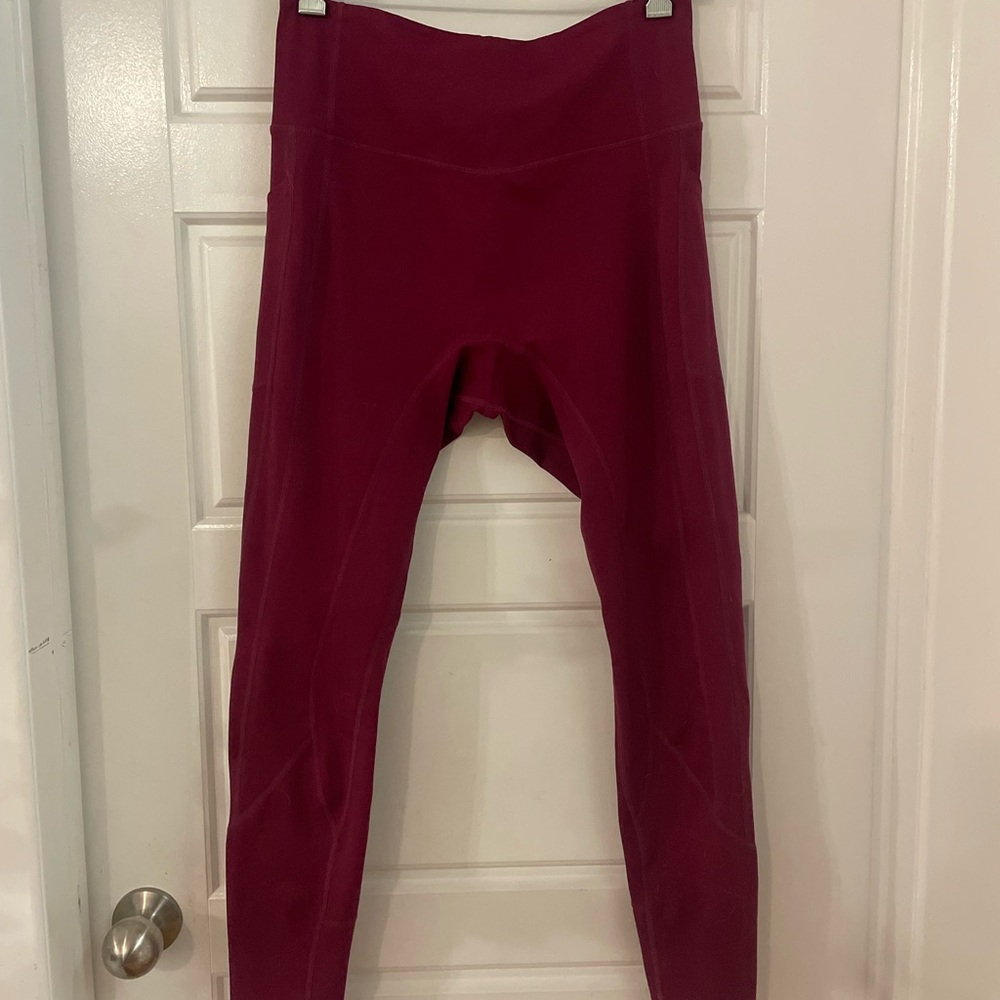 Women's Burgundy Leggings